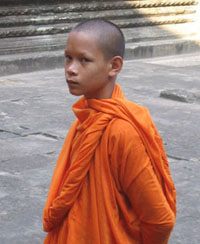Monk Angkor Wat Cambodia